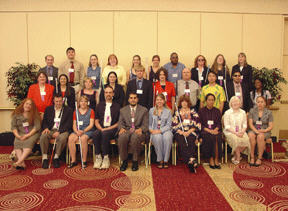 left right class caption stephanie row lynn sharon nuss domonique kagan kirby lawless scholarship darrel 2004 nfb