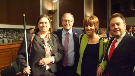 Jeannie Massay, Congressman David Young, Pam Allen and Mark Riccobono pose for a picture during the Congressional Reception.