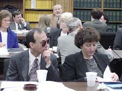 Fred Schroeder and Susan Benbow take part in the Millenium Symposium on Rehabilitation.