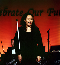 Ana Ugarte singing "America the Beautiful"