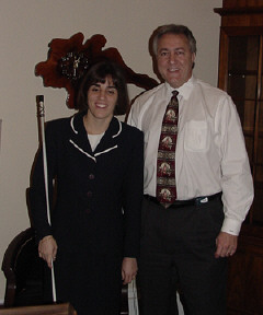 Pam Allen, president of the NFB of Louisiana, and Congressman Rodney Alexander