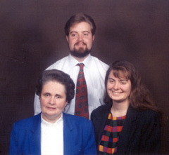 Ramona Walhof with son Christopher and daughter Laura