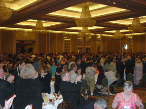 The ovation following the banquet address