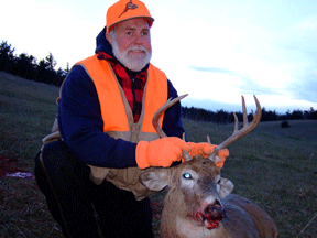 Richard Crawford pictured here with his deer