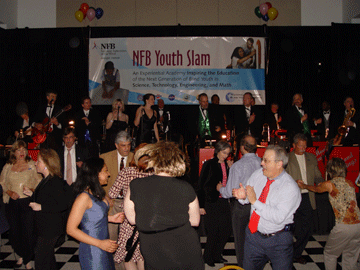 Dancers are obviously enjoying the big-band sound of the Mood Swings.