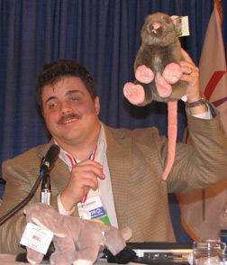 Scott LaBarre displays the PAC Rat.