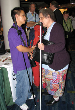 Kevin Sendero Chao from GW Micro and Evelyn Weckerly (MI)