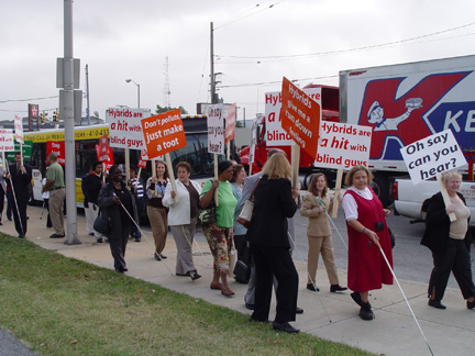 Nearly two hundred marchers carried signs and chanted slogans to make our point.