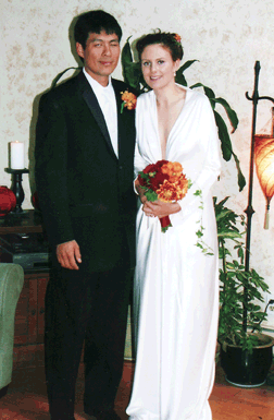 Chaz and Emily Cheadle in her parents� home