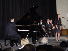 Jessica Bashicha, accompanied by Curtis Chong, sings gloriously.