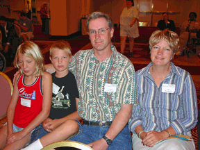 (Left to right) Hannah, Levi, Brad, and Jill Weatherd