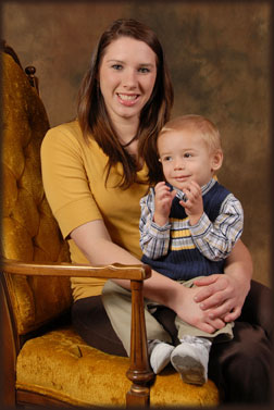 Erin Kaiser and her son Brock