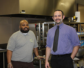 William P. Jacobs and Frank Dyer of the NFB Events Department