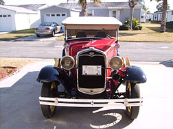 Joe Naulty�s red 1931 truck