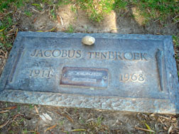 Jacobus and Hazel tenBroek�s grave in Rolling Hills Memorial Park in Richmond, California