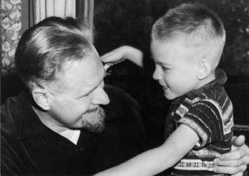 Dr. tenBroek embraces his son Nicolaas.