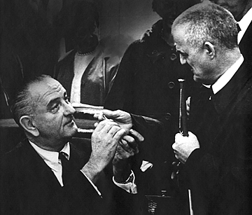 John Nagle and President Johnson