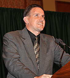Jesse Hartle speaking at the 2013 convention