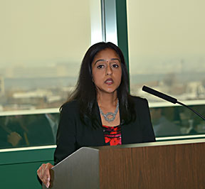 Vanita Gupta delivering the keynote address at the 2015 Jacobus tenBroek Law Symposium