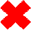 red x - no