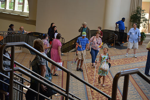 Federationists in the lobby of the Rosen Shingle Creek