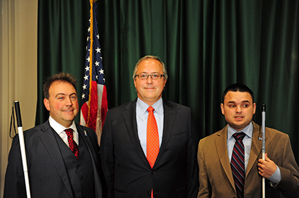 President Riccobono, Representative David Young, and Jared Nylin