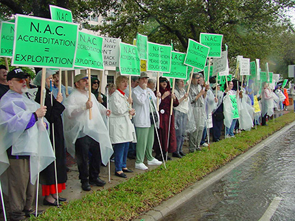 Anti-NAC Protesters in 2002 in Tampa, Florida
