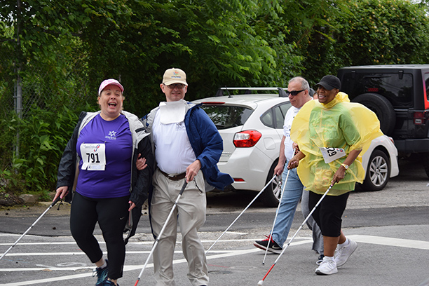 The NFB of New Jersey team ran the course together