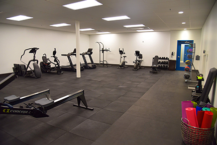 The fitness room