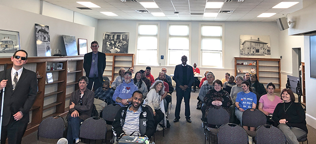 Members of the Kansas City Chapter, Missouri. Mayor Quinton Lucas can be seen in the back of the room; President Garcia can be seen standing in front of the room toward the left.