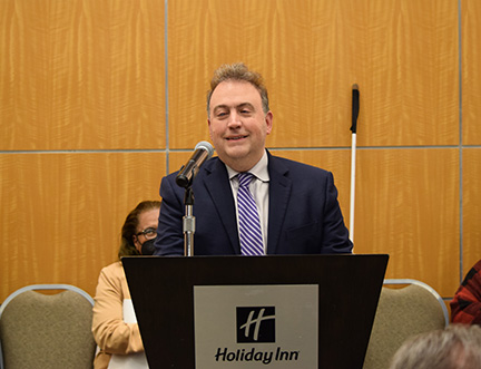 Mark Riccobono speaking at the 2023 Great Gathering-In.