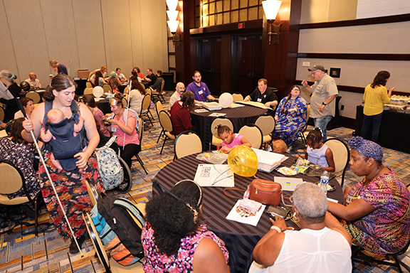 The National Organization of Parents of Blind Children &ldquo;family game night&rdquo; was as popular as ever. Families got together to socialize and celebrate the 40th Anniversary of the NOPBC.