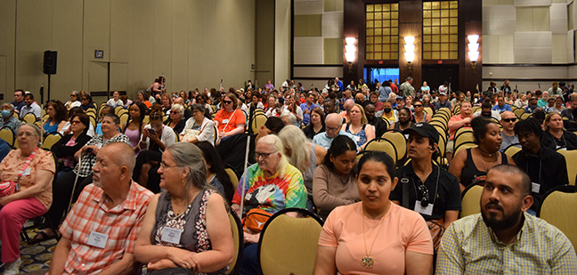 It was a packed house at the Rookie Roundup this year. Almost every seat was full with members.