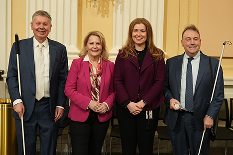 John Par&eacute; and Mark Riccobono with Waymo head of global public policy, Michelle Peacock and Stefania Yanachkov, Senior Manager of the Federal Policy and Government Affairs team at Waymo. 