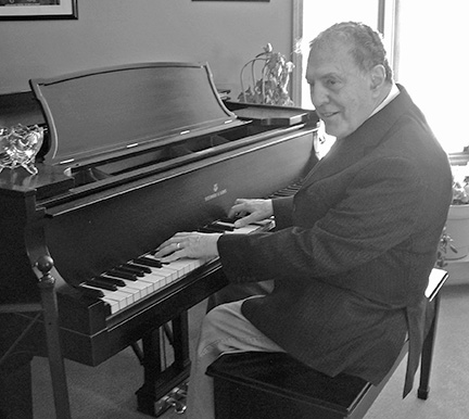 Vincent Tagliarino plays the piano.