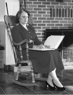 The simple pleasure of sitting queitly and reading a good book was long delayed for Barbara Pierce. She was denied Braille as a child so had to teach herself to read as an adult.
