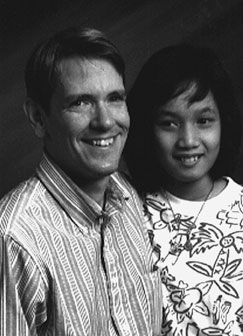 Mingkhwan and her father, Edwin Zehner.