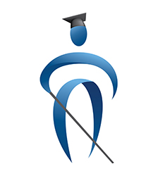 The blue icon with a mortar board on its head.