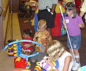 These kids discover that there is always something fun to do at NFB Camp.