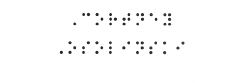 Cortney's name in Braille.