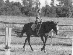 Picture of Andrew Love horseback riding.