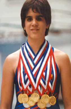 Speaking of Gratitude; Tonia Valletta Trapp with her medals.