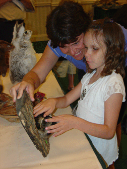 Terri Turgeon and her daughter Kristin enjoy the Sensory Safari.
