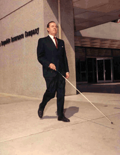 Dr. Jernigan traveled independently with confidence because he had the training and the opportunity. Sometimes he would travel with a sighted guide when it was convenient, but not because he was afraid or unable to travel alone.