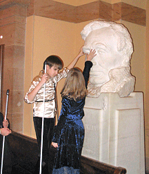 Caroline takes any opportunity to explore the world around her, whether that be at the grocery or shoe store, or even statuary in Washington, D.C.