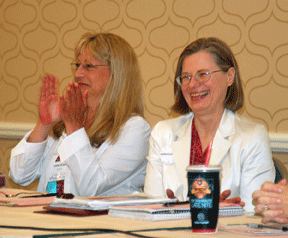 Carrie Gilmer and Barbara Cheadle