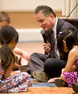 President Marc Maurer kicks off the NOPBC parent&rsquo;s seminar with his annual Kids Talk.