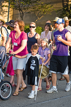 Trudy and her son, Brandon, at the 2008 March for Independence. Photo courtesy of Bobby Cunningham