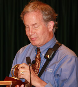 Michael May examines his Bolotin Award