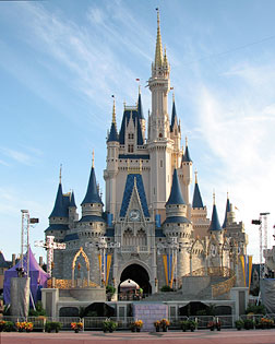 Cinderella Castle in the Magic Kingdom [Wikipedia Commons]
